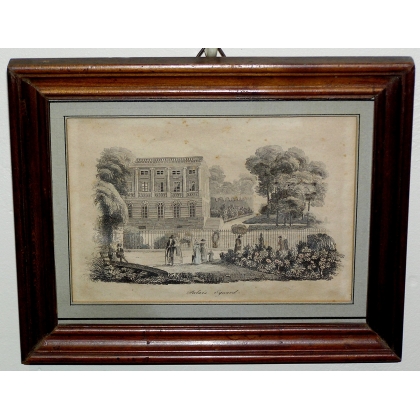 Radierung „Palais Eynard“ von Moinat SA – Antiquitäten und Dekoration – Radierungen, Lithografien