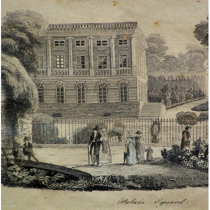 Radierung „Palais Eynard“ von Moinat SA – Antiquitäten und Dekoration – Radierungen, Lithografien
