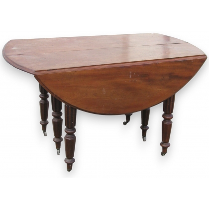 Mesa de comedor con 6 patas retorcidas. En  Moinat SA  - Antigüedades y decoración