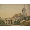 Stich „Lausanne“ von Vuillermet bei Moinat SA – Antiquitäten und Dekoration – Stiche, Lithografien