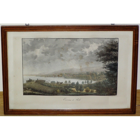 Engelmann’s engraving ‘The Surroundings of Rolle’ on Moinat SA – Antiques and decorative items – Engravings, lithographs