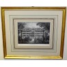 Gravure "Vue du grand institut prise du  sur Moinat SA  - Antiquités décoration -  Gravures, Lithos