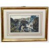 Gravure "chutes"  sur Moinat SA  - Antiquités décoration -  Gravures, Lithos