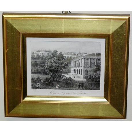 Engraving ‘Maison Eynard in Geneva’ by Moinat SA – Antiques and decorative items – Engravings, lithographs