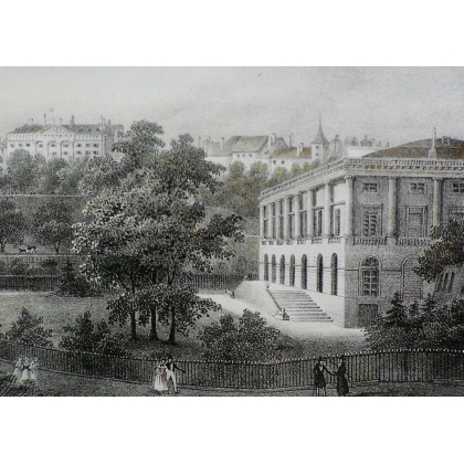 Gravure \"Maison Eynard à Genève\"