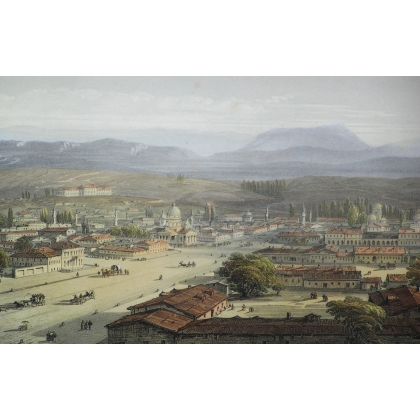 Gravure "Simferopol" de BOSSOH  sur Moinat SA  - Antiquités décoration -  Gravures, Lithos