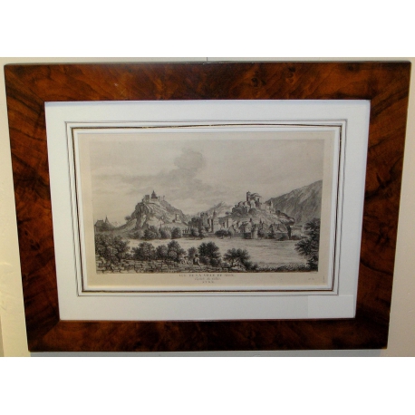 Engraving ‘View of the Town of Sion’ by Moinat SA – Antiques and decorative items – Engravings, lithographs