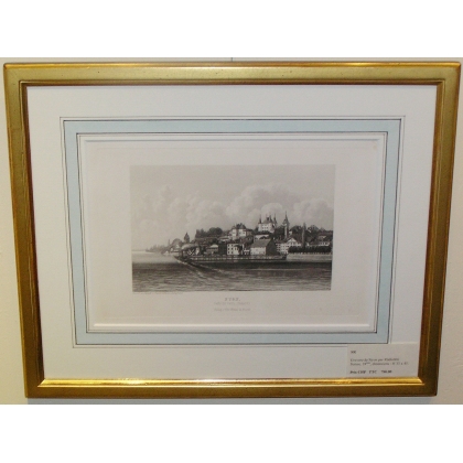 Gravure "Nyon" par Rüdisühli, Suisse  sur Moinat SA  - Antiquités décoration -  Gravures, Lithos