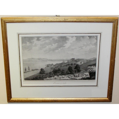 Gravure "Environs de Nyon" par ENGELMANN  sur Moinat SA  - Antiquités décoration -  Gravures, Lithos
