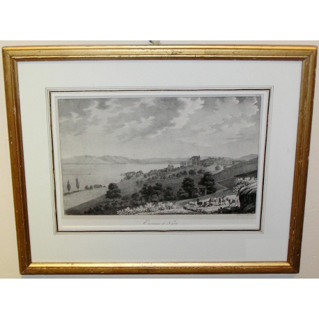 Engraving ‘The Surroundings of Nyon’ by ENGELMANN at Moinat SA – Antiques and decorative items – Engravings, lithographs