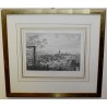 Engraving entitled ‘Bienne’ by GRAF, on Moinat SA – Antiques and decorative items – Engravings, lithographs