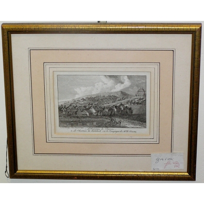 Gravure \"L\'Hameau de Clarens\"