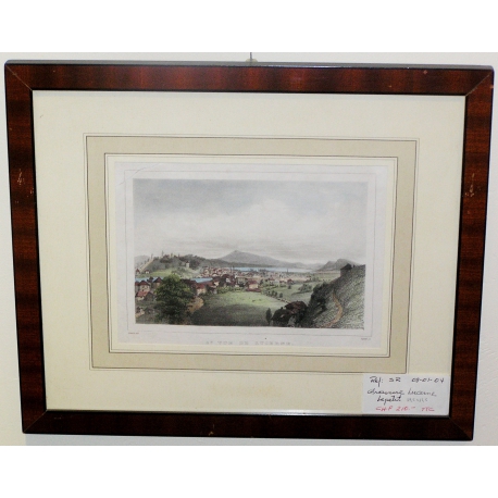 Engraving ‘Second View of Lucerne’ by GIRARD at Moinat SA – Antiques and decorative items – Engravings, lithographs
