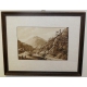 Lavis "Paysage de montagne"