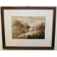 Lavis "Paysage de montagne"