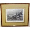 Engraving ‘El Monte Tabor’ by WOODWARD, published by Moinat SA – Antiques and decorative items – Engravings, lithographs