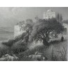 Engraving ‘El Monte Tabor’ by WOODWARD, published by Moinat SA – Antiques and decorative items – Engravings, lithographs
