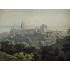 Aquarelle "Vue de Lausanne"  signée J.  sur Moinat SA  - Antiquités décoration -  Gravures, Lithos