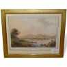 Engraving ‘View of Yverdon from Clindi’ by Moinat SA – Antiques and decorative items – Engravings, lithographs