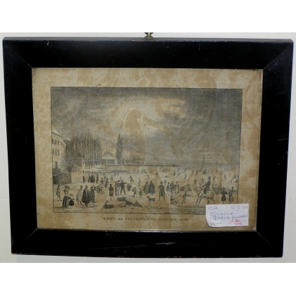 Gravure \"Port de Neuchâtel\"