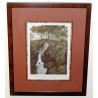 Gravure \"View of a bridge over the Reihen bach\"