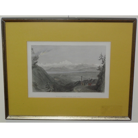 Engraving ‘Mont Blanc from the Jura’ by Moinat SA – Antiques and decorative items – Engravings, lithographs
