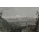 Gravure Mont Blanc from the Jura par