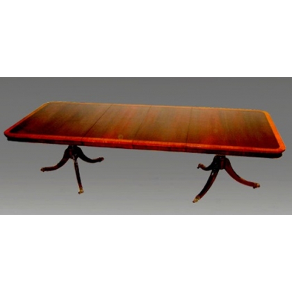  Table de salle à manger en acajou sur  Moinat SA  - Antiquités décoration