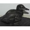 Bronze \"Caneton sur nénuphar\"