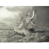 Aquarelle "Marine" signée Rivan RHIJN  sur Moinat SA  - Antiquités décoration -  Gouaches, Aquarelles, Pastels