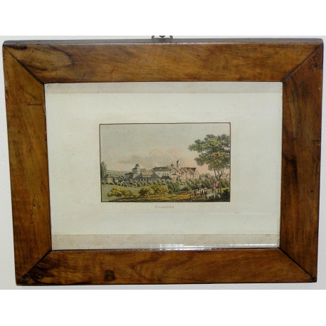 Gravure coloriée "Frauenfeld"  sur Moinat SA  - Antiquités décoration -  Gravures, Lithos