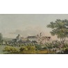 Gravure coloriée "Frauenfeld"  sur Moinat SA  - Antiquités décoration -  Gravures, Lithos