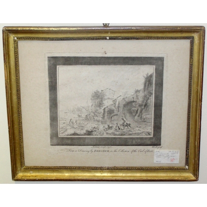 Engraving entitled ‘Ruine’, based on a drawing by Moinat SA – Antiques and decorative items – Engravings, lithographs