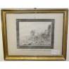 Gravure \"Ruine\" d\'après un dessin