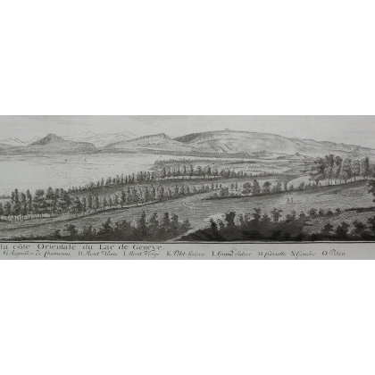Engraving: ‘View of the East Coast’ by Moinat SA – Antiques and decorative items – Engravings, lithographs