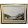 Engraving "View from Caub towards Oberwesel" by Moinat SA – Antiques and decorative items – Engravings, lithographs