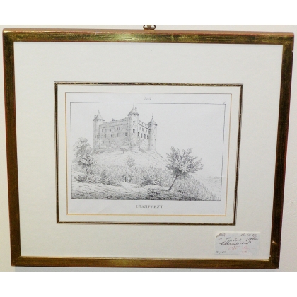 Gravure "Champvent"  sur Moinat SA  - Antiquités décoration -  Gravures, Lithos