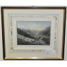 Kolorierter Stich „Das Chamouny-Thal“ von Moinat SA – Antiquitäten und Dekoration – Stiche, Lithografien