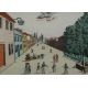 Gravure de la Grand Rue de Rolle,