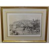 Engraving entitled ‘Geneva’, in a gilded frame by Moinat SA – Antiques and decorative items – Engravings, lithographs