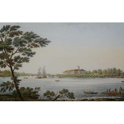Pair of Russian engravings, painted on Moinat SA – Antiques and decorative items – Engravings, lithographs