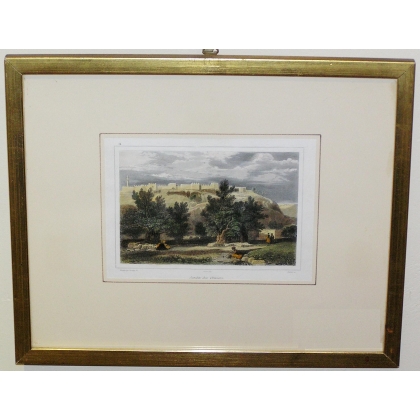 Engraving ‘Garden of the Olives’ by HARDING, on Moinat SA – Antiques and decorative items – Engravings, lithographs
