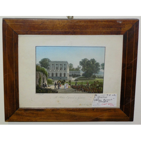 Gravure "Le Palais Eynard à Genève" par  sur Moinat SA  - Antiquités décoration -  Gravures, Lithos