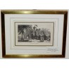 Lithografie „Château de Aleman“ von Moinat SA – Antiquitäten und Dekorationsgegenstände – Stiche, Lithografien
