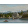 Gouache „Genf – Le Port Boissier in Eaux-Vives“ bei Moinat SA – Antiquitäten und Dekorationsgegenstände – Gouachen, Aquarelle, P
