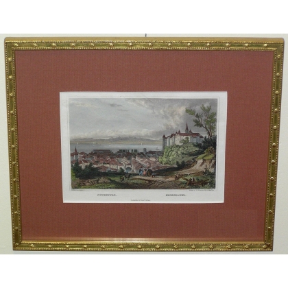Gravure "Neuenburg-Neufchatel" de  sur Moinat SA  - Antiquités décoration -  Gravures, Lithos