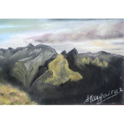 Pastel \"Arêtes tourmentées\"