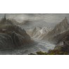 Engraving ‘Mer de Glace, Chamonix’ by Moinat SA – Antiques and decorative items – Engravings, lithographs