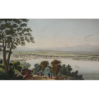 Gravure "Lake of Geneva"  sur Moinat SA  - Antiquités décoration -  Gravures, Lithos