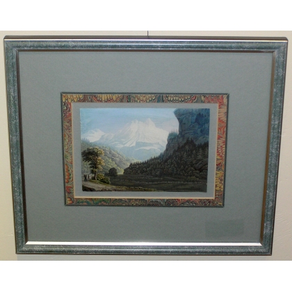 "Mont-Blanc" engraving by Moinat SA – Antiques and decorative items – Engravings, lithographs